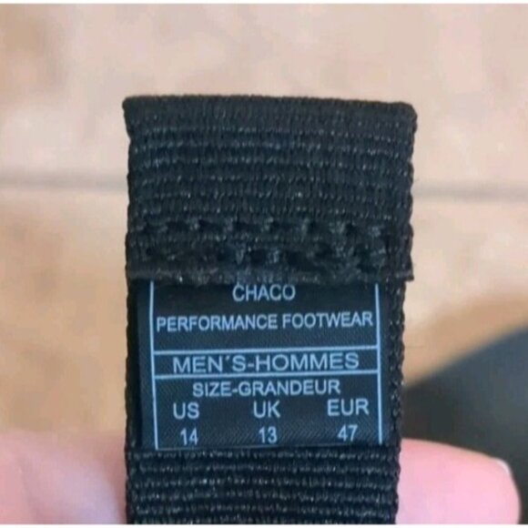 Chaco Chillos sz 11 Men's Slide Sandal, Black, flip flop adjustable - Picture 3 of 9